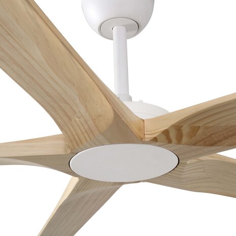 Faro Barcelona 34191WT Bigwood XL Tuya plafondventilator met app wit/grenen 200 cm