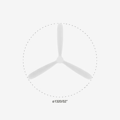 Faro Barcelona 33760 Amelia L plafondventilator wit 132 cm diameter