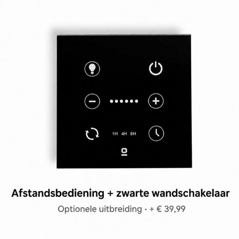 Faro Barcelona wandschakelaar zwart