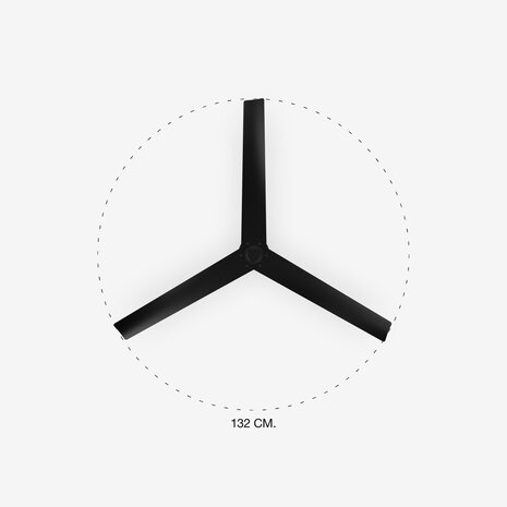Faro Barcelona 34196 Rocker L plafondventilator zwart 132 cm diameter