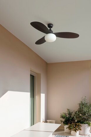 Faro Barcelona 343011B Palma M plafondventilator met verlichting bruin 129 cm veranda